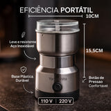 Moedor elétrico de café Premium - Café Fresco Moído na Hora, com Praticidade e Sabor Intenso
